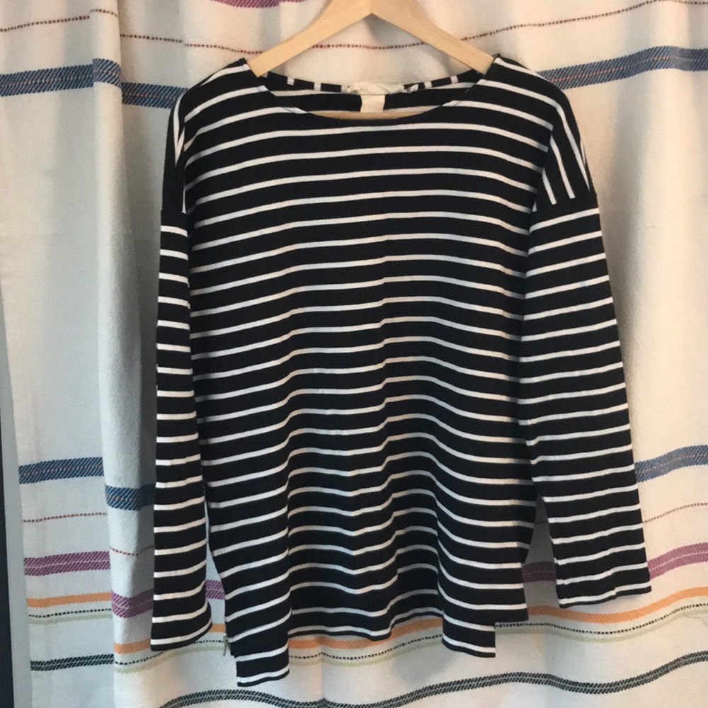 Classic black and white stripe Breton tee